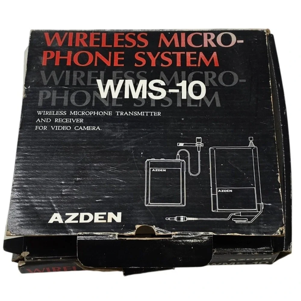 Azden WMS-10 Wireless Microphone System Transmitter Receiver for Video Camera